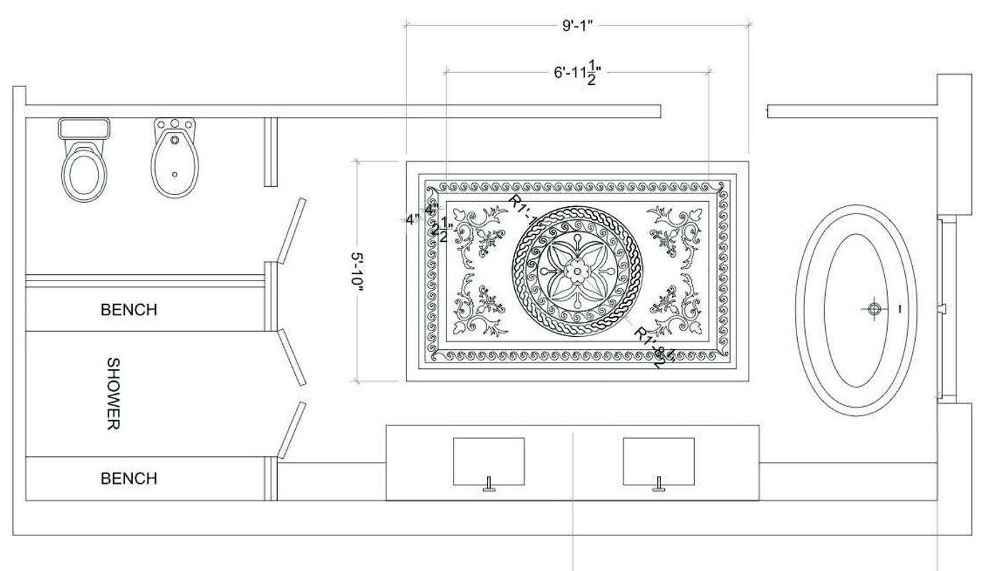 floor medallion plan