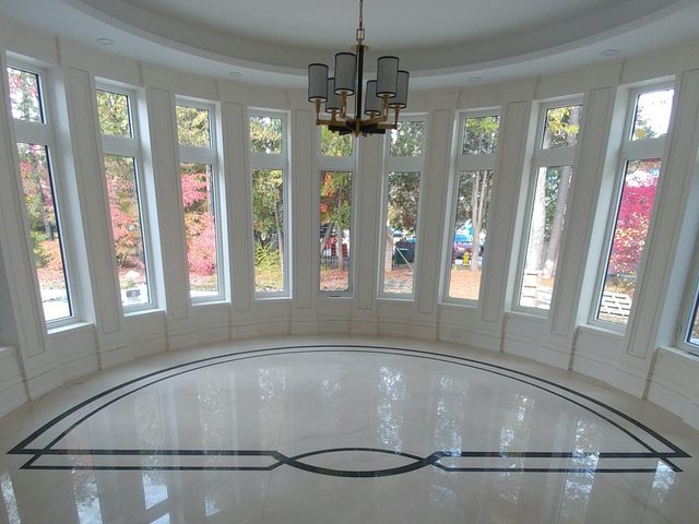 Window floor inlay