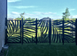 waterjet cut fence